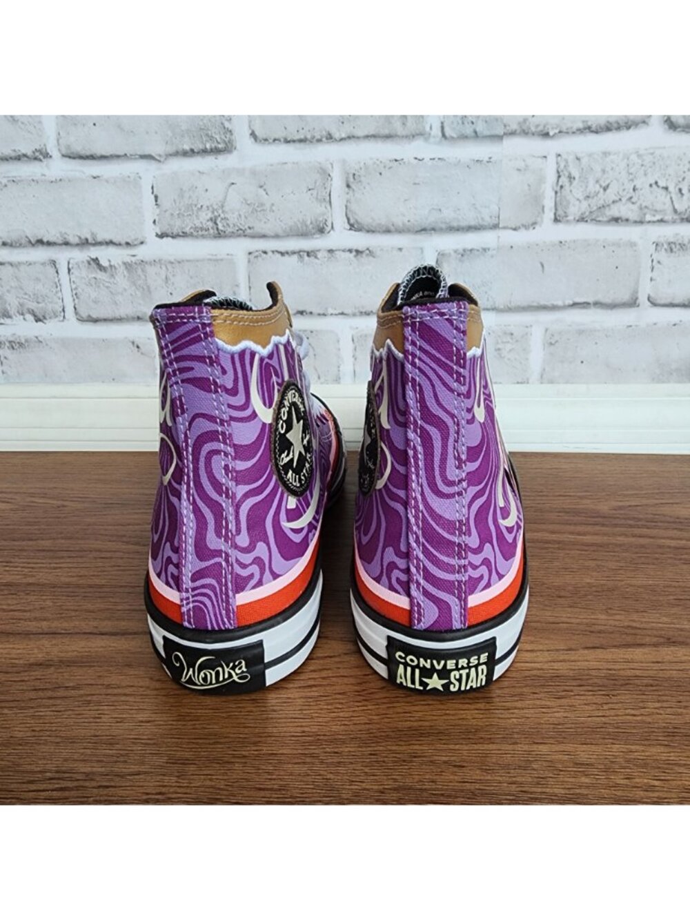 ❤️Converse Chuck Taylor Hi Willy Wonka X Sz 6 Men's shoes Sneaker Purple A08154C - Picture 4 of 13
